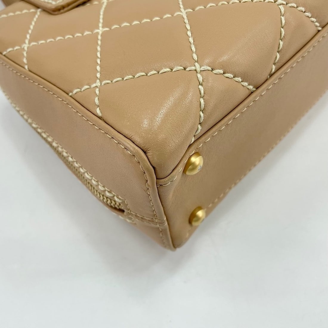 Chanel handbag, beige - 8