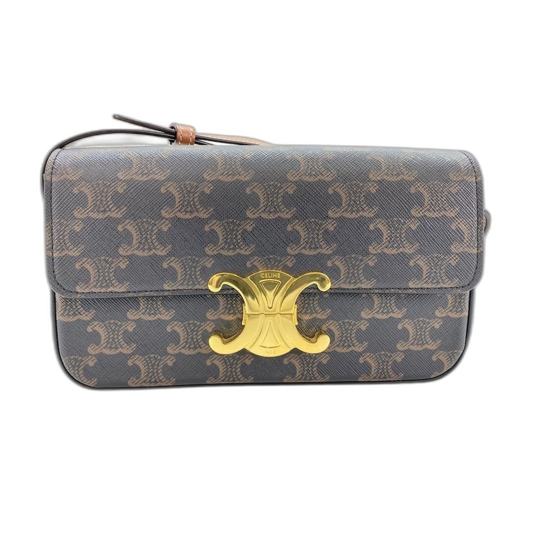 Celine Claude Shoulder Bag, Black: --- Catalog ---Category: SizeSize (HxWxD): 12cm x 20cm x 4cm / 4.72'' x 7.87'' x 1.57''Strap Length: 52cm - 61cm / 20.47'' - 24.01''Category: DesignType: Shoulder bagColor: BlackGender: WomenClosure: