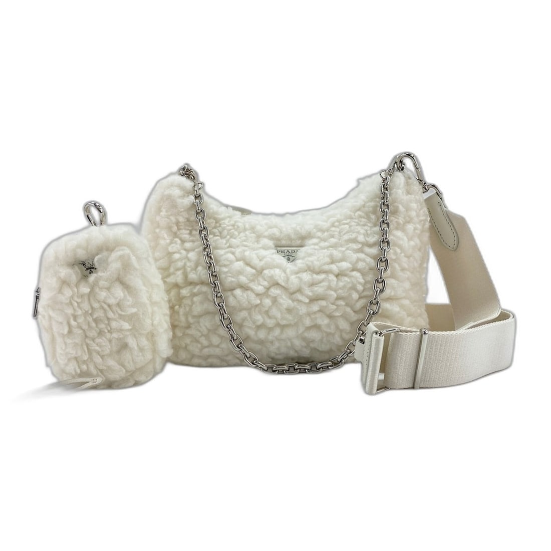 Prada PRADA Re-Edition 2005 Shoulder Bag White: --- Catalog ---Category: SizeSize (HxWxD): 13cm x 25cm x 9cm / 5.11'' x 9.84'' x 3.54''Strap Length: 78cm - 109cm / 30.7'' - 42.91''Category: DesignType: Shoulder bagColor: WhiteGender: