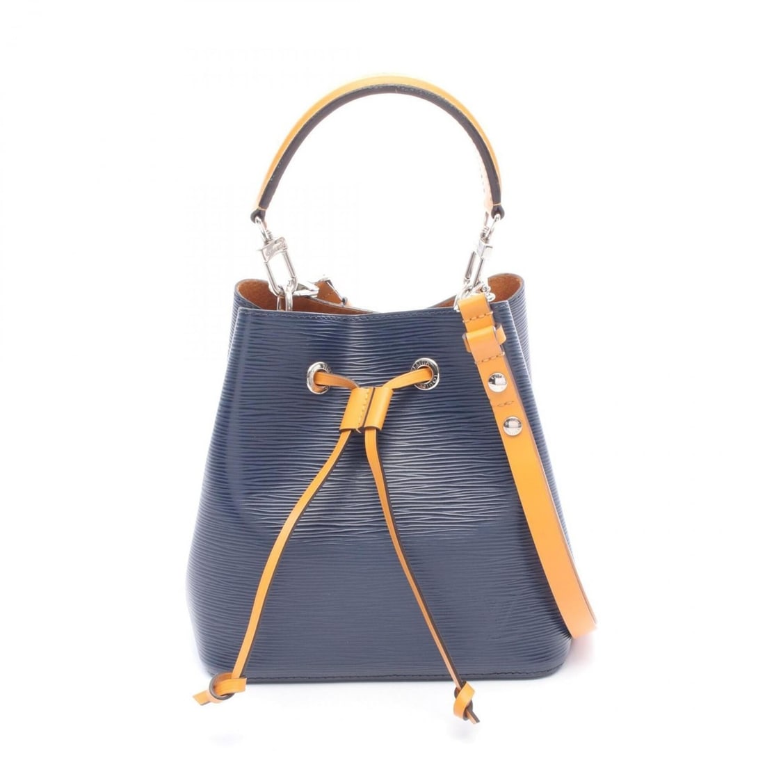Louis Vuitton NeoNoe BB Epi Indigo Saffron 2-Way Handbag Leather Women's Navy Orange M53610