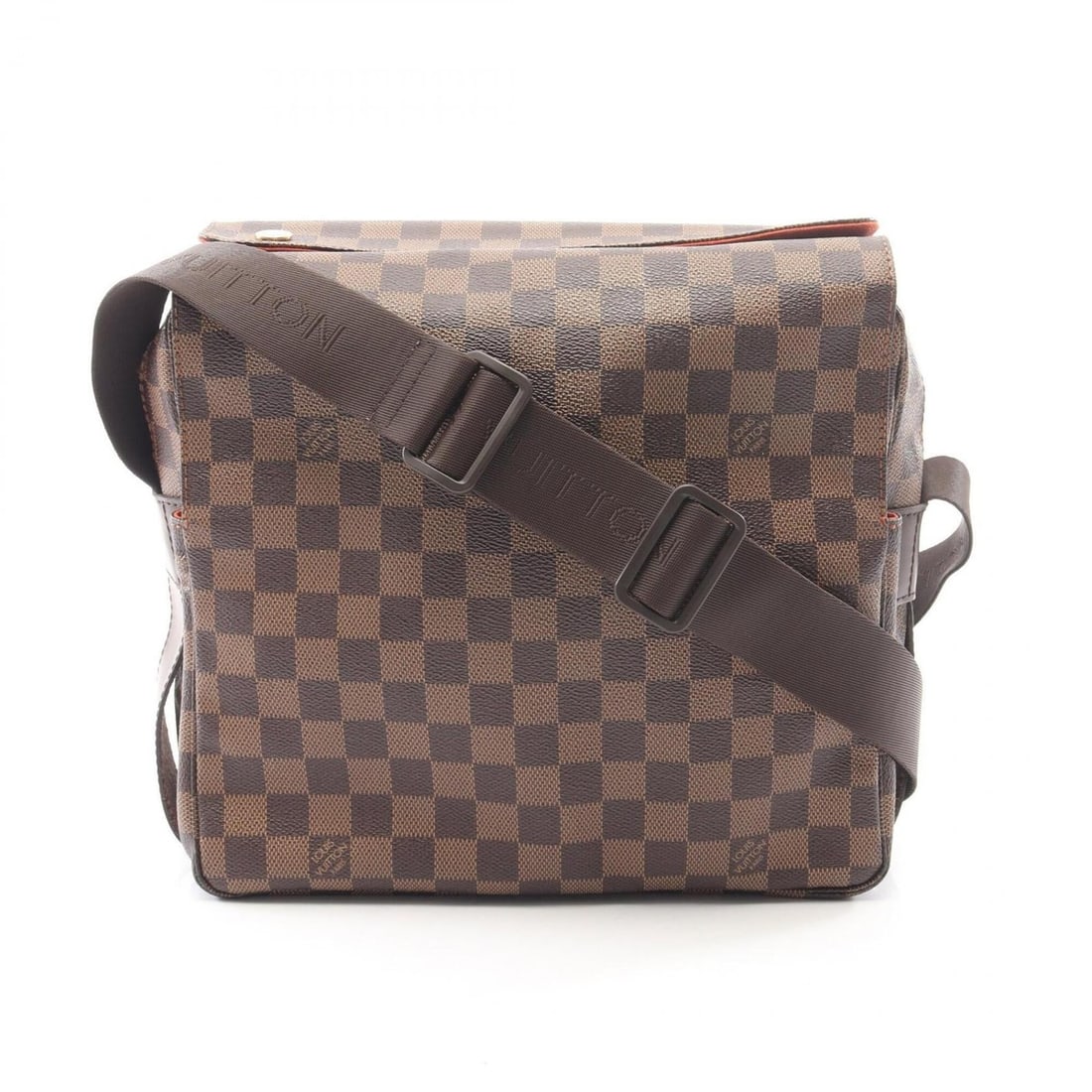 Louis Vuitton Naviglio Damier Ebene Shoulder Bag/Handbag, Coated Canvas and Leather, Men's/Women's,: --- Catalog ---Category: SizeSize (HxWxD): 24cm x 27cm / 9.44'' x 10.62''Category: DesignType: Handbag, Shoulder bagColor: BrownGender: Men,WomenMaterial: Coated canvas , PVC , Leather Category: Gener
