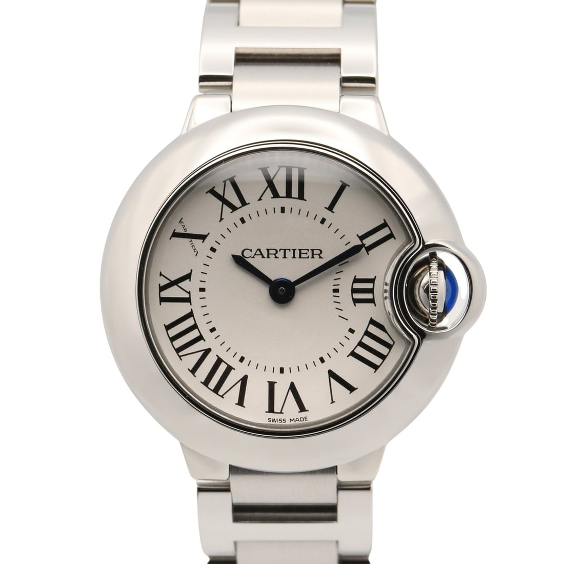 Cartier Ballon Bleu SM Watch, Stainless Steel, Ladies, Silver Tone, W69010Z4