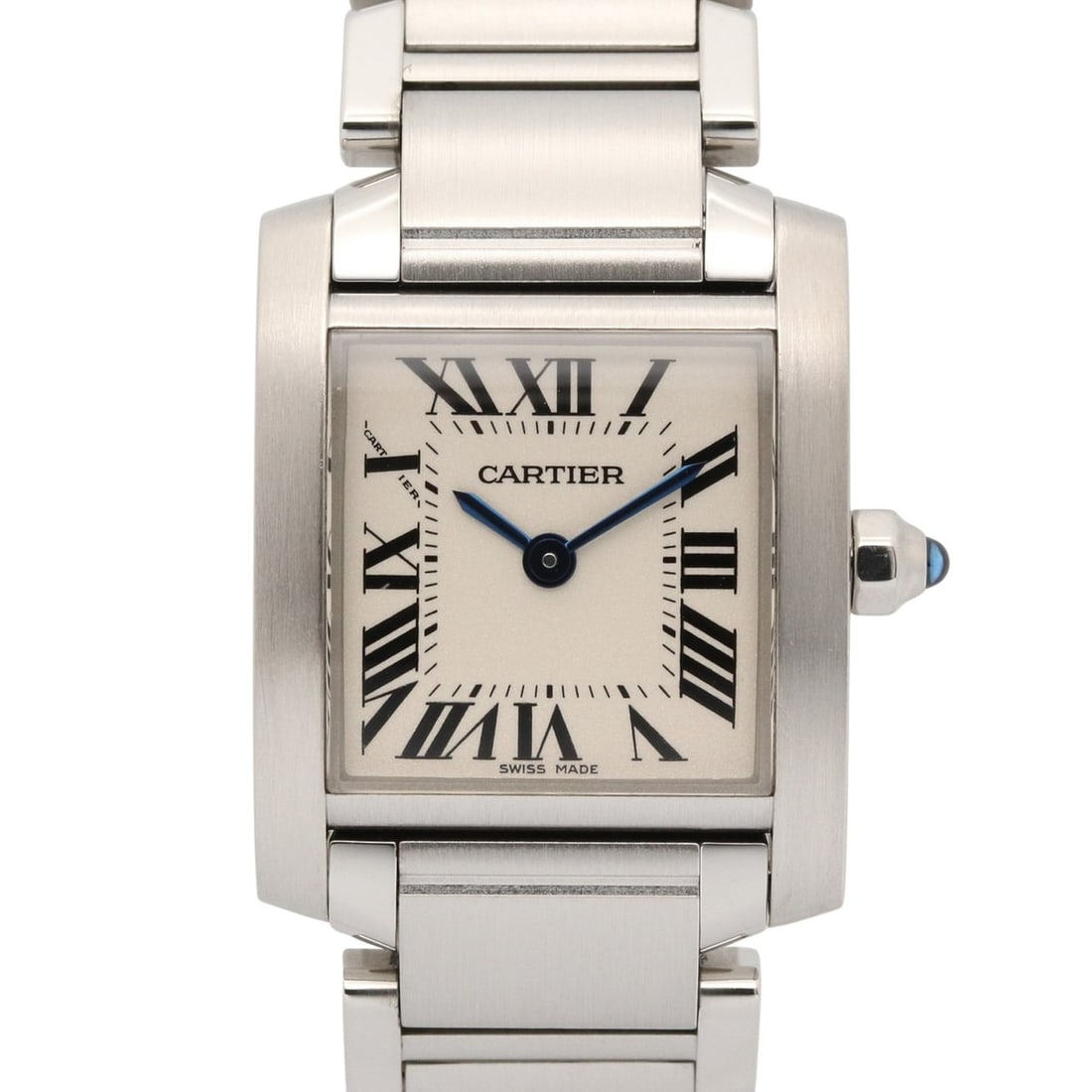 Cartier Tank Française SM Watch, Stainless Steel, Ladies, Silver Tone, W51008Q3