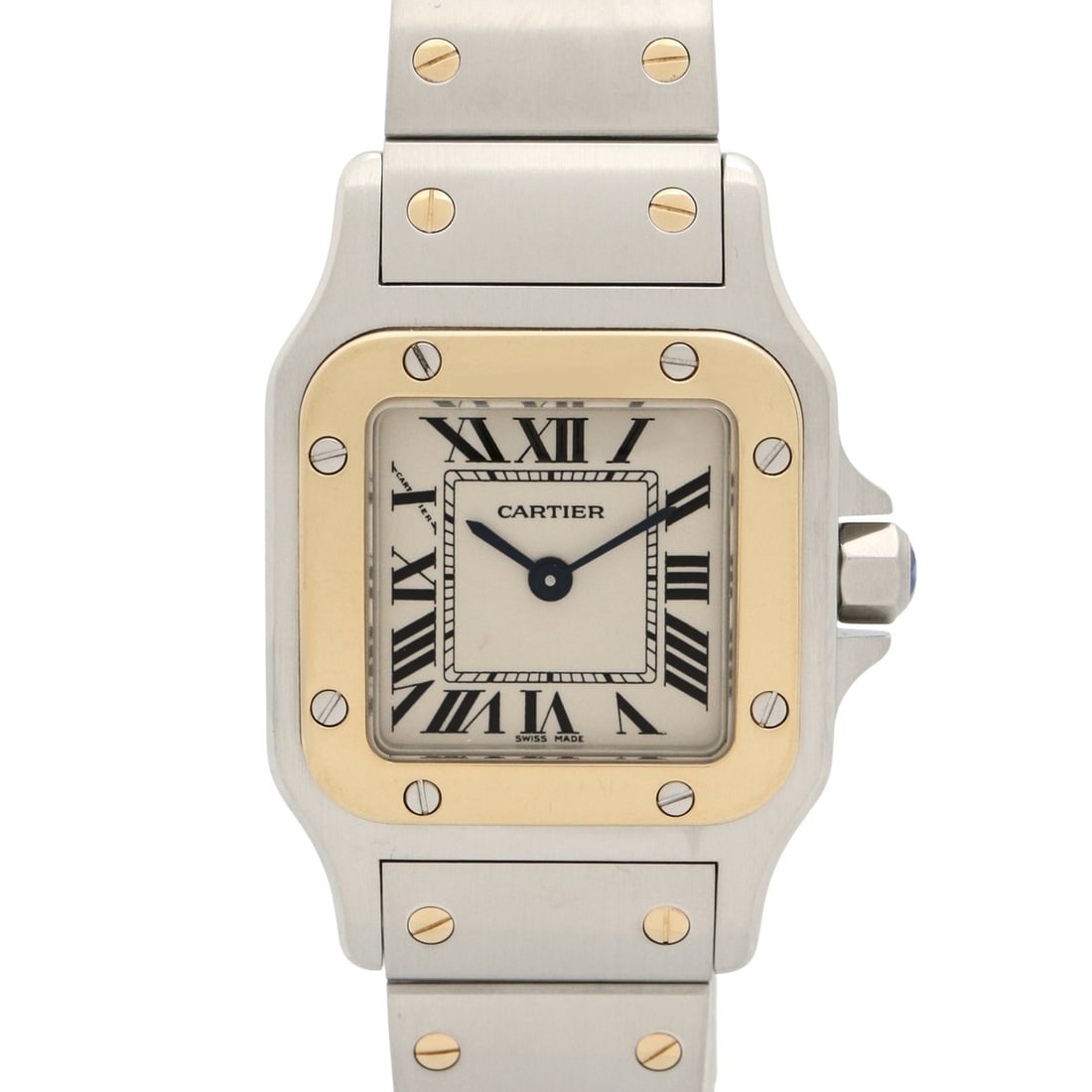 Cartier Santos Galbee SM Watch, Stainless Steel, Ladies, Silver Tone, W20012C4 (1 of 16)