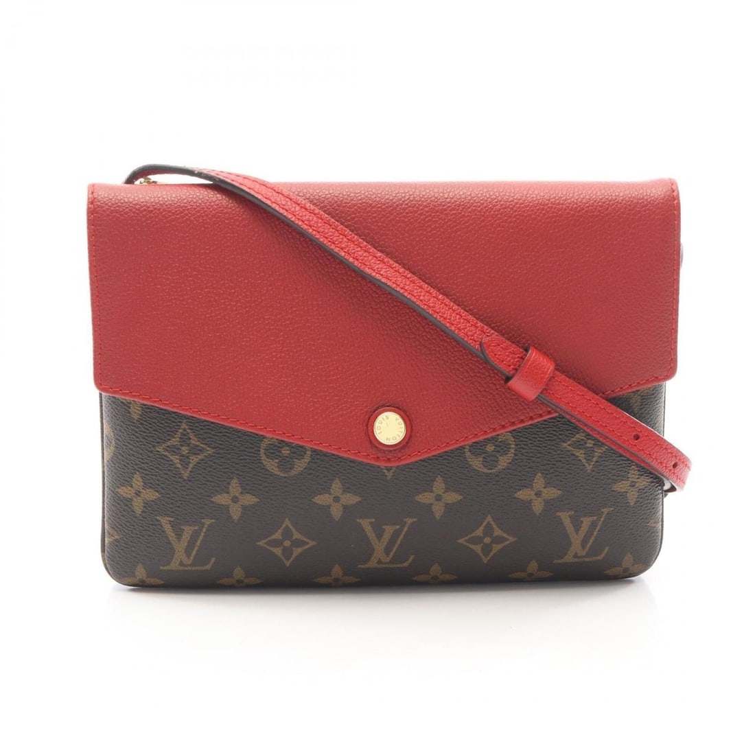 Louis Vuitton Twice Twin Set Monogram Aurore Shoulder Bag/Handbag, Coated Canvas Leather, Women's,