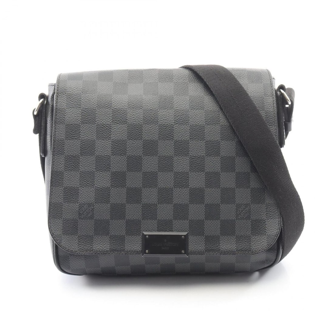 Louis Vuitton District PM Damier Graphite Shoulder Bag/Handbag, Coated Canvas and Leather, Men's,