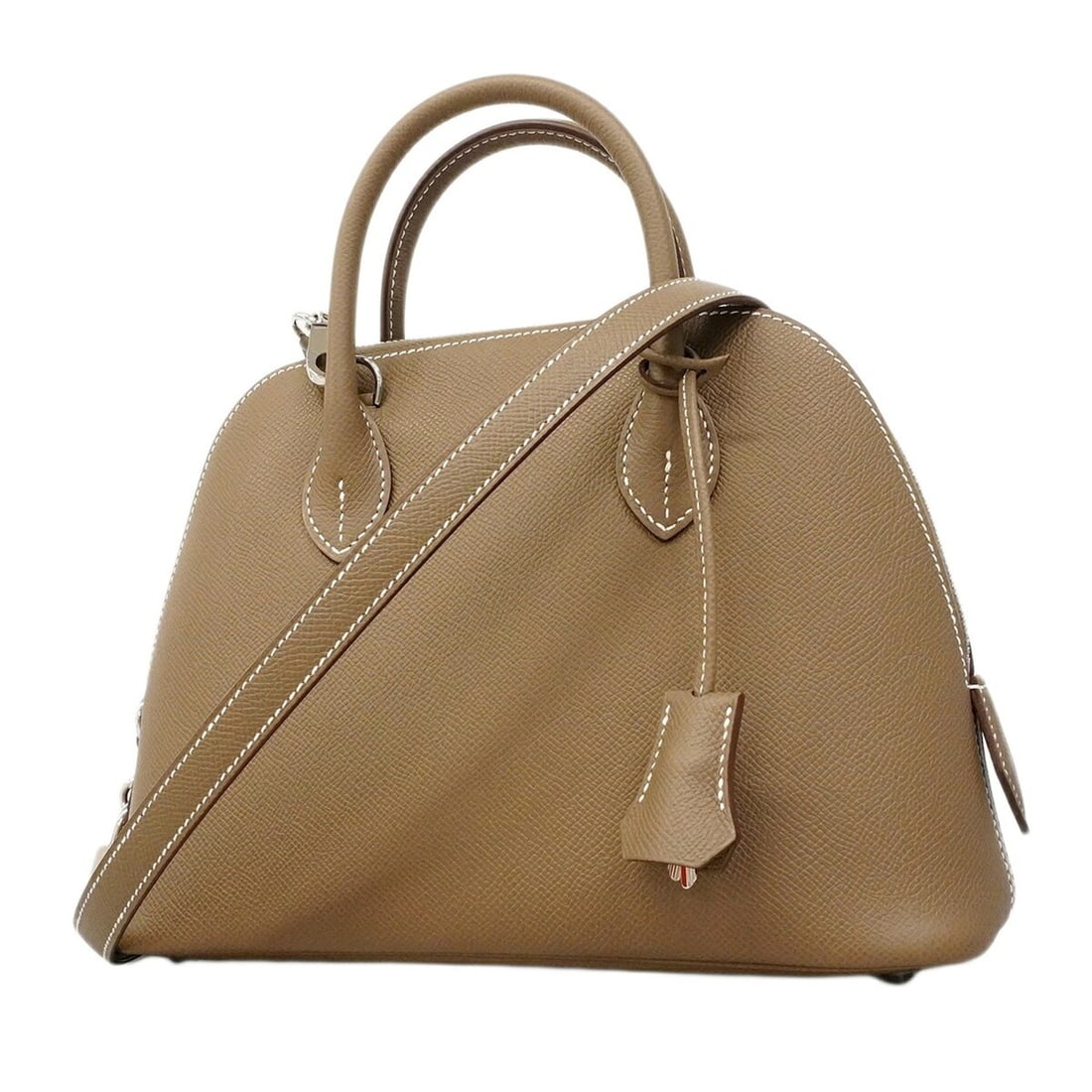 Hermes Bolide 1923 Handbag, Veau Epsom Leather, Etoupe, K Stamp, 2-way Bag for Women: --- Catalog ---Category: SizeSize (HxWxD): 18.5cm x 26.5cm x 10cm / 7.28'' x 10.43'' x 3.93''Category: DesignType: HandbagColor: Etoupe grayGender: WomenMaterial: Epsom leather , Leather Hardware Colo