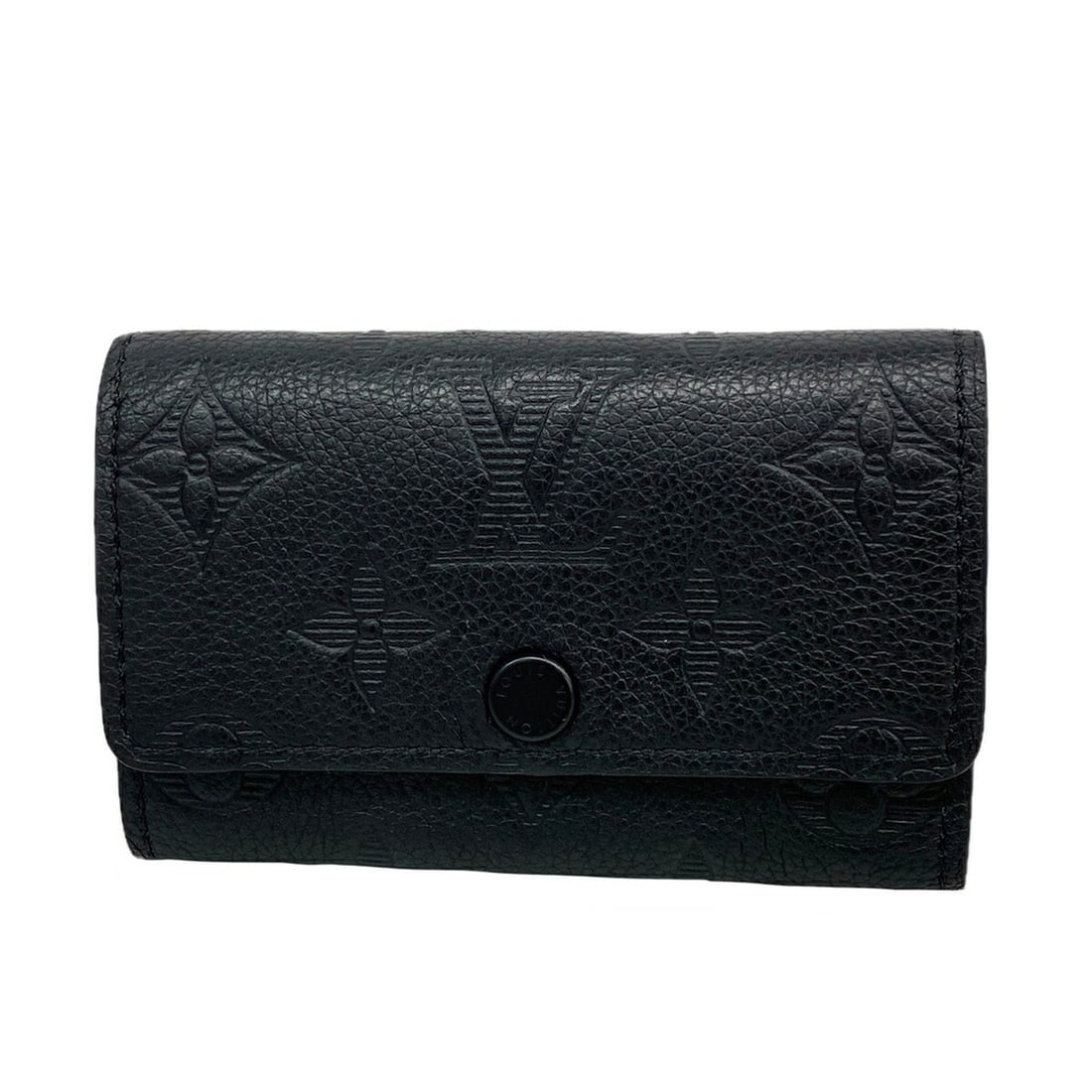 Louis Vuitton Accessory Key Case Monogram Shadow Multicles 6 M14825 Black Men's
