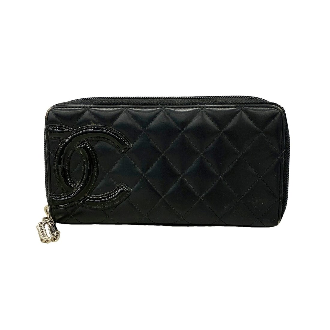Chanel Cambon Lambskin Long Wallet, Black, Women's, P3291324: --- Catalog ---Category: SizeSize (HxWxD): 10cm x 19cm x 2cm / 3.93'' x 7.48'' x 0.78''Category: DesignType: Long wallet (bi-fold)Color: BlackGender: WomenMaterial: Leather Leather/Fur Type: LambskinC