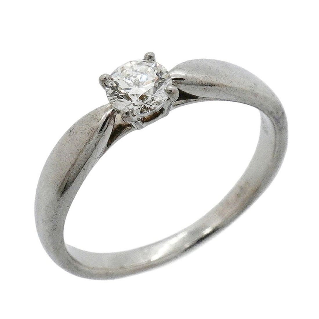 Tiffany & Co. Harmony Ring, 1PD (One Diamond), Pt950 Platinum, 0.24ct Diamond, Size 7.5, Women's: --- Catalog ---Category: SizeJP Size: 7.5US Size: 4Category: DesignType: Band ringStone: DiamondGender: WomenMaterial: Platinum 950Category: GeneralBrand: Tiffany--- Item List ---Section: ConditionRan