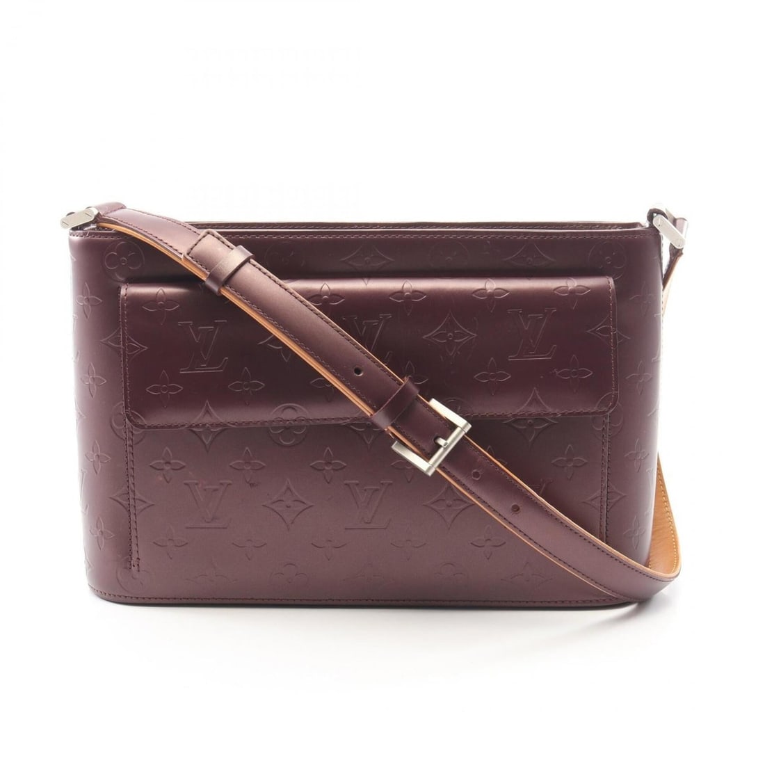 Louis Vuitton Alston Monogram Mat Violet Shoulder Bag Handbag Leather Women's Purple M55126