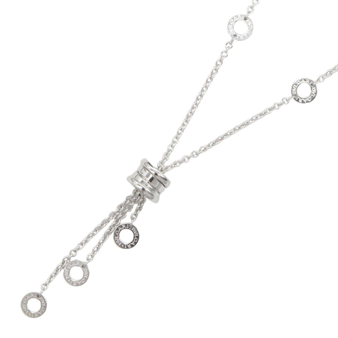 Bvlgari Bulgari B-zero1 Element Necklace, 18K White Gold (WG), Women's, Silver Tone: --- Catalog ---Category: SizePendant Size: 45mm x 9mm / 1.77'' x 0.35''Neck Circumference: 39.5 cm - 45.5 cm / 15.55'' - 17.91''Category: DesignColor: White goldGender: WomenMaterial: White gold (18K)