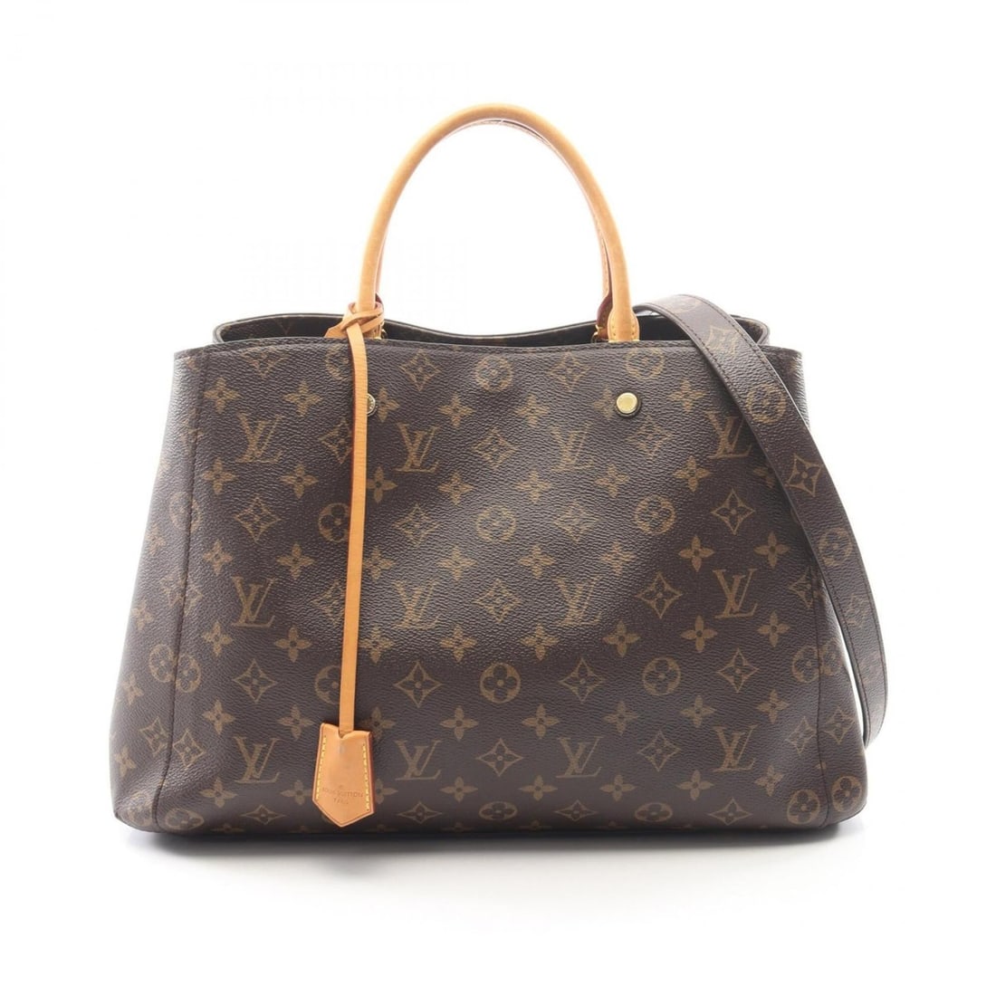 Louis Vuitton Montaigne GM Monogram 2-Way Tote Bag/Handbag, Coated Canvas and Leather, Women's,: --- Catalog ---Category: SizeSize (HxWxD): 25cm x 40cm x 12cm / 9.84'' x 15.74'' x 4.72''Category: DesignType: Handbag, Tote bagColor: BrownGender: WomenMaterial: PVC , Leather Category: GeneralMPN: M