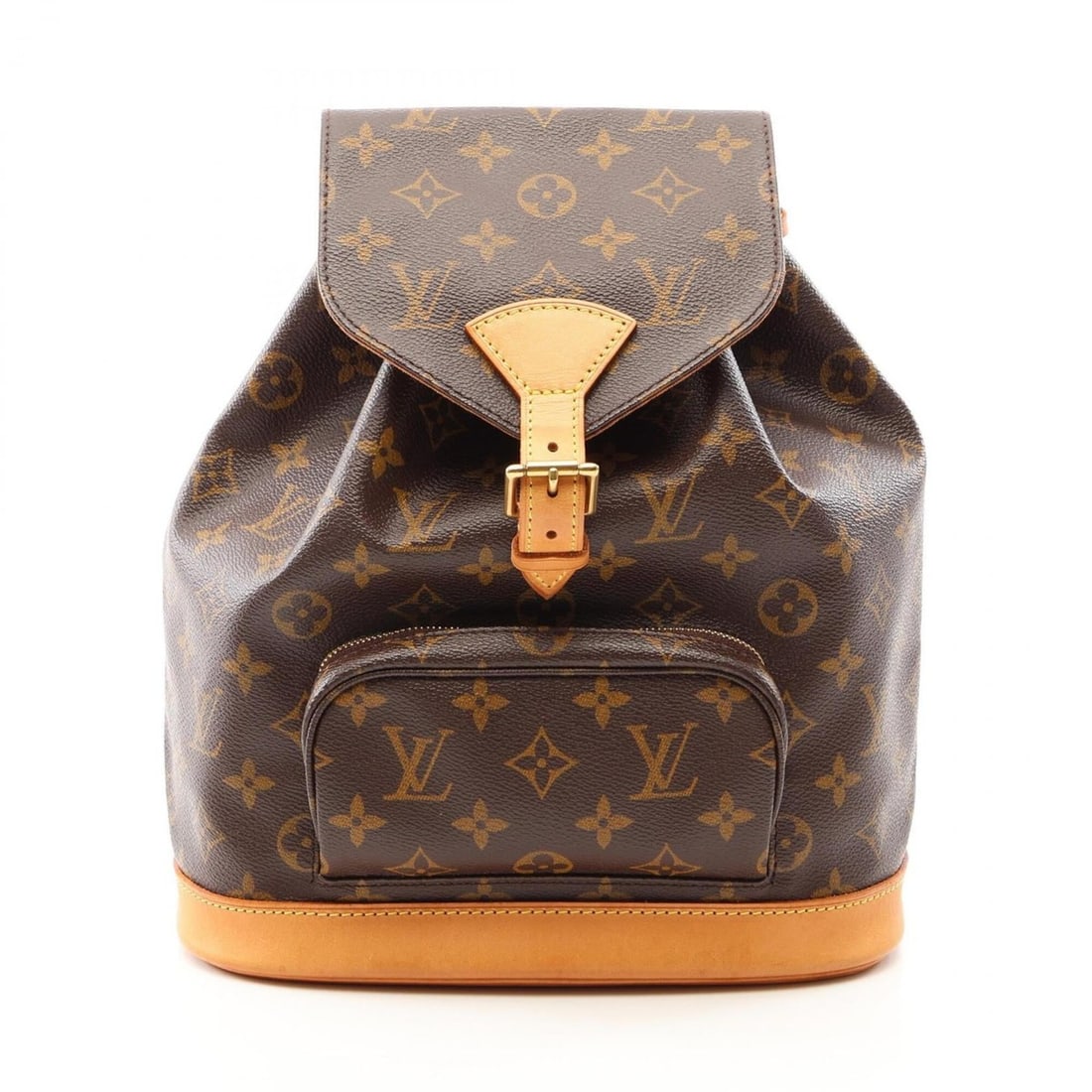 Louis Vuitton Montsouris MM Monogram Backpack/Handbag, Coated Canvas and Leather, Women's, Brown,