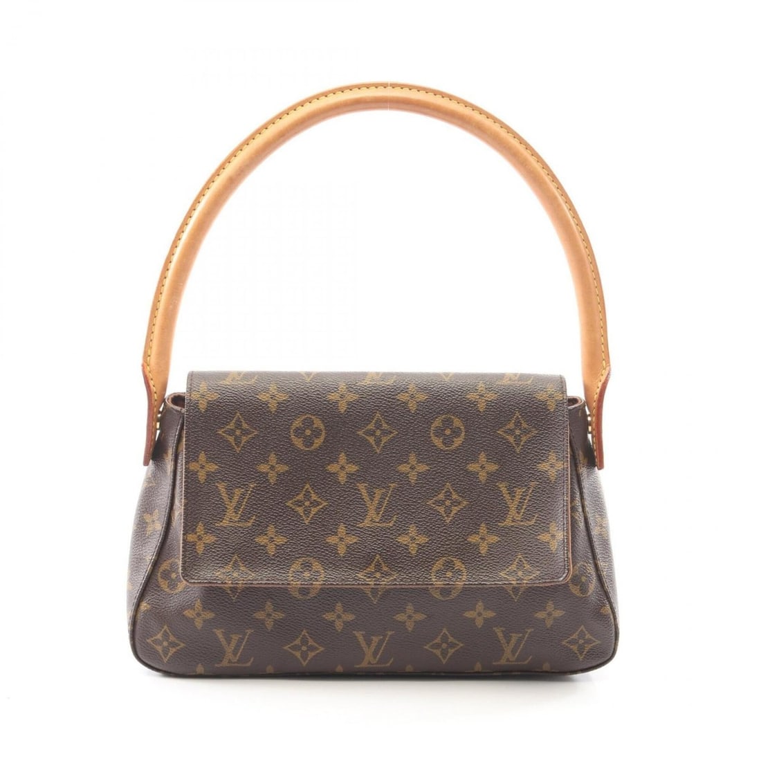 Louis Vuitton Mini Looping Monogram Handbag, Coated Canvas Leather, Women's, Brown, M51147: --- Catalog ---Category: SizeSize (HxWxD): 16cm x 28cm x 8cm / 6.29'' x 11.02'' x 3.14''Category: DesignType: HandbagColor: BrownGender: WomenMaterial: PVC , Leather Category: GeneralMPN: M51147Brand: