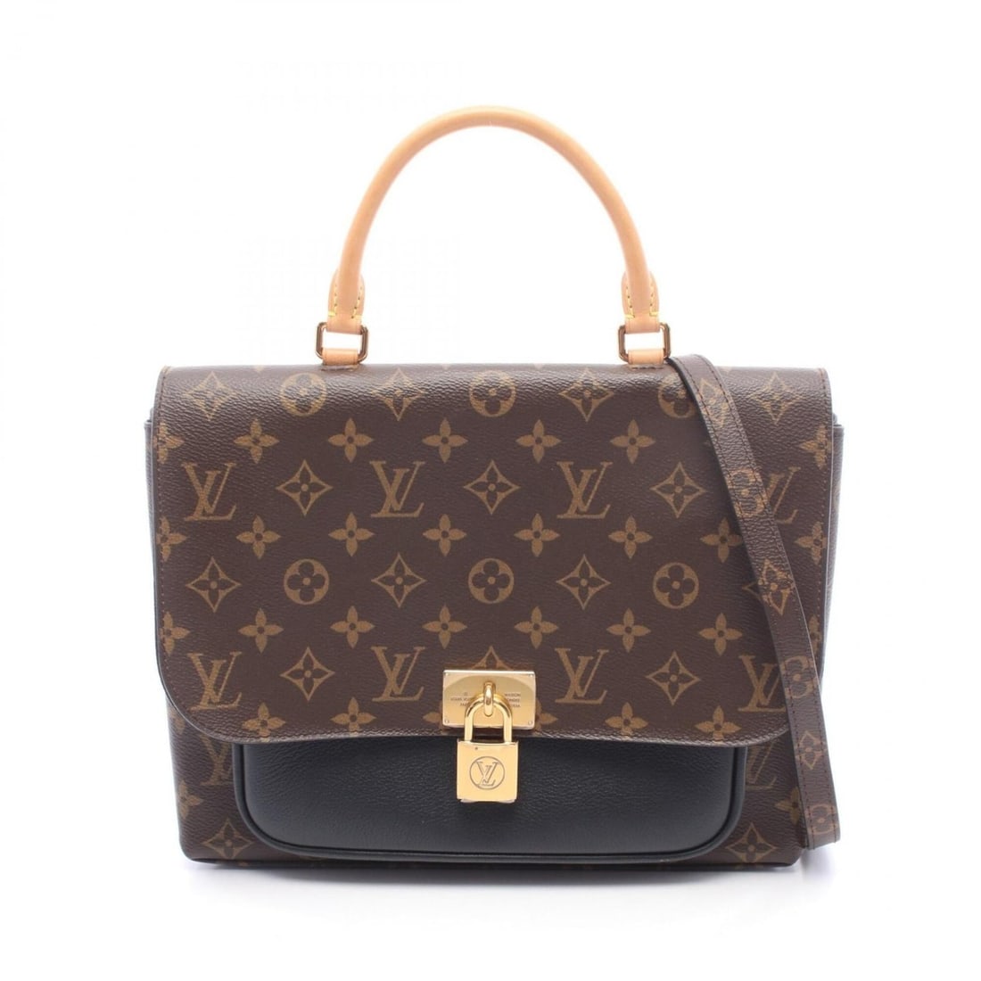 Louis Vuitton Marignan 2-Way Handbag, Coated Canvas and Leather, Monogram Pattern, Women's,