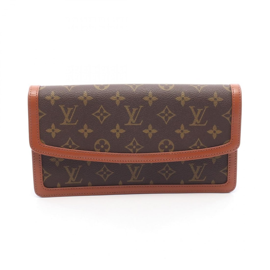 Louis Vuitton Pochette Dam PM Monogram Second Bag Clutch Handbag Coated Canvas Leather Men's Women's
