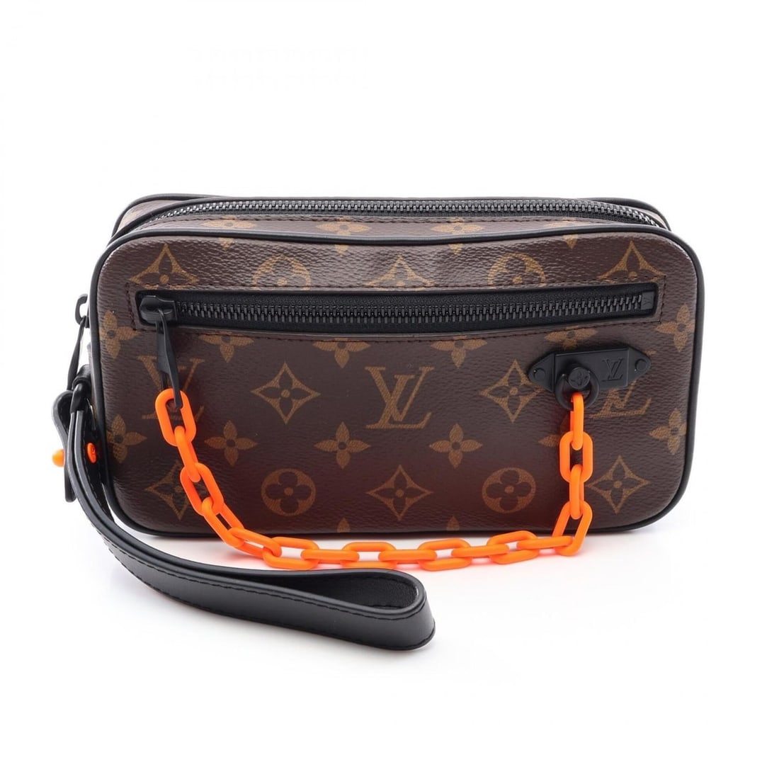 Louis Vuitton Pochette Volga Monogram Solar Ray Second Bag Clutch Handbag Coated Canvas Leather