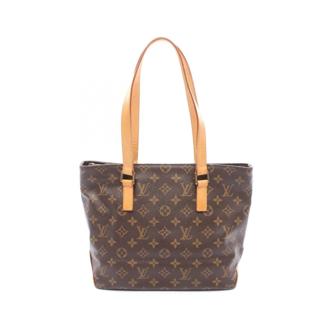 Louis Vuitton Cabas Piano Monogram Shoulder Bag/Handbag, Coated Canvas and Leather, Women's, Brown,