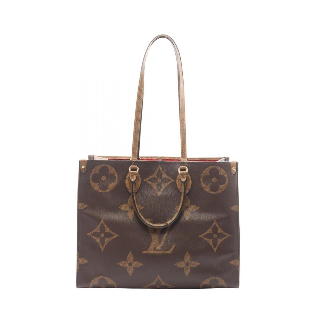 Louis Vuitton OnTheGo GM Monogram Giant Reverse 2-Way Tote Bag/Handbag, Coated Canvas, Women's,