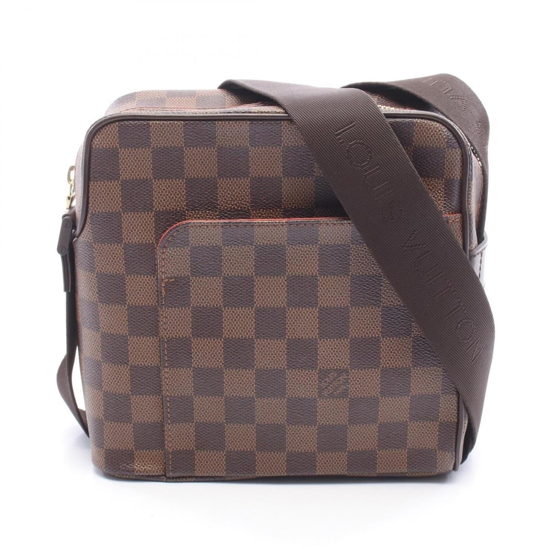 Louis Vuitton Olaf PM Damier Ebene Shoulder Bag/Handbag, Coated Canvas and Leather, Women's, Brown,
