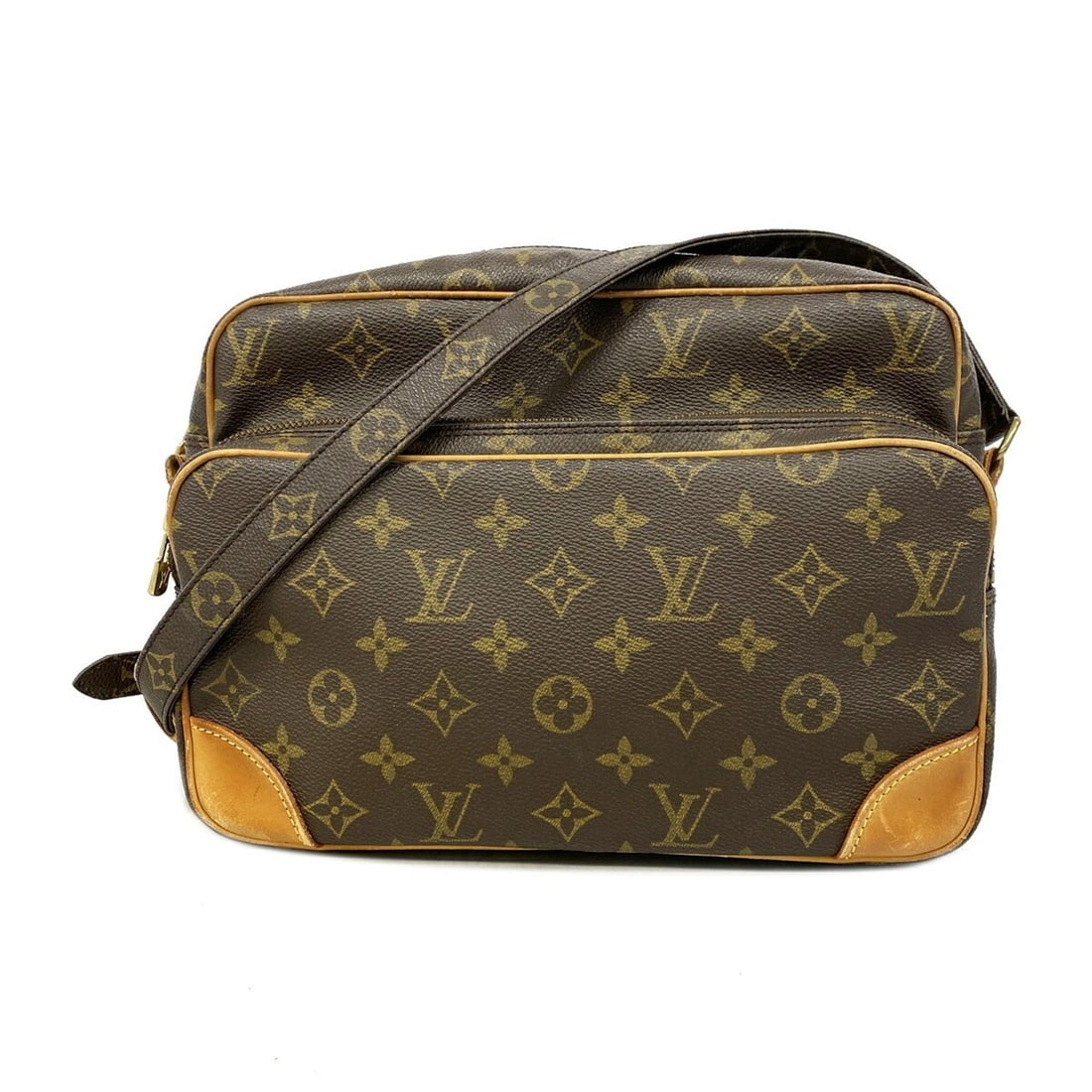 Louis Vuitton Monogram Nile Shoulder Bag M45244 Brown Women's
