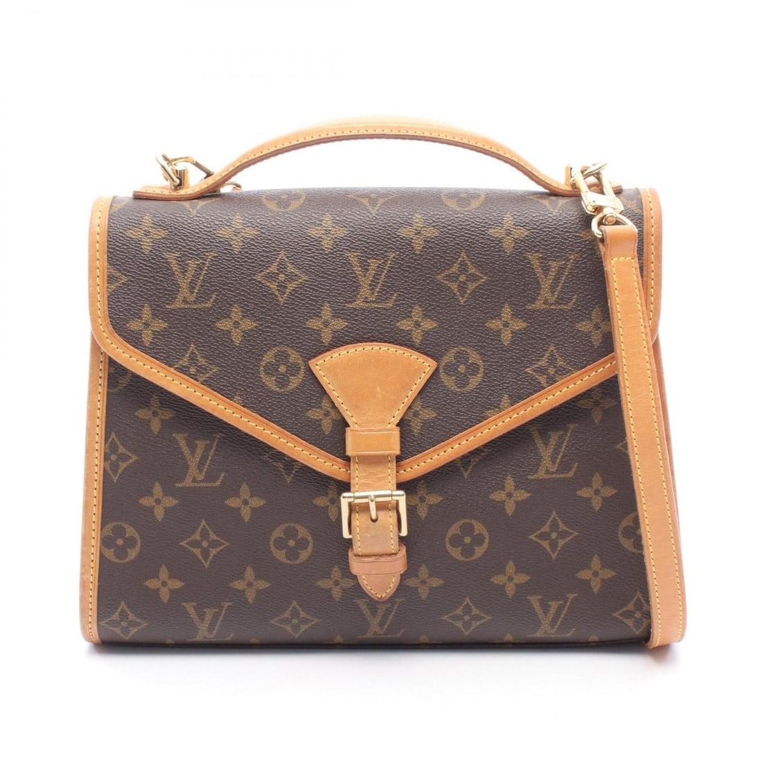 Louis Vuitton Bel Air Monogram 2-Way Handbag, Coated Canvas Leather, Women's, Brown, M51122: --- Catalog ---Category: SizeSize (HxWxD): 20cm x 28cm x 10cm / 7.87'' x 11.02'' x 3.93''Category: DesignType: HandbagColor: BrownGender: WomenMaterial: PVC , Leather Category: GeneralMPN: M51122Brand