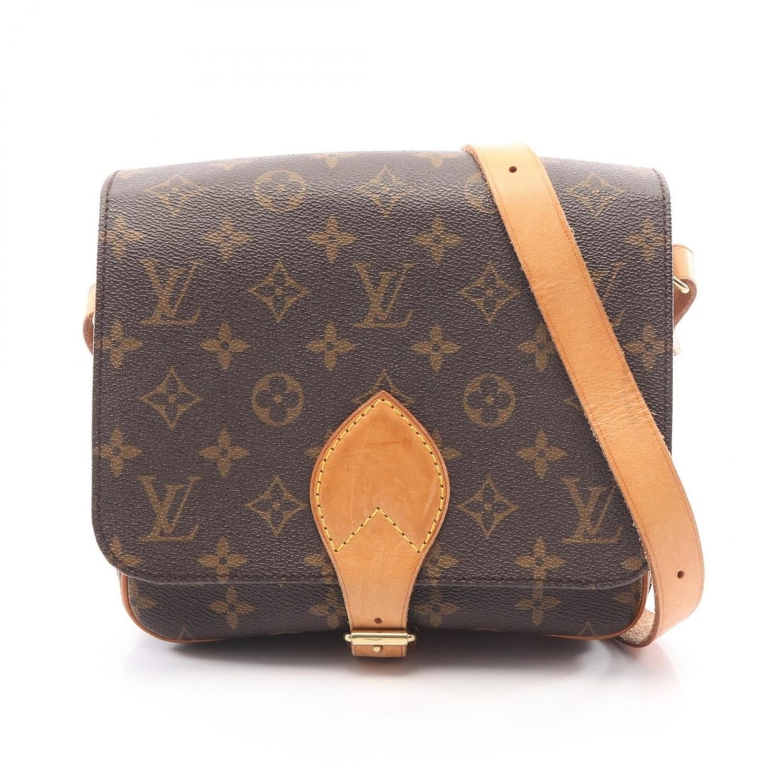Louis Vuitton LOUIS VUITTON Cartouchiere MM Monogram Shoulder Bag Handbag Coated Canvas Leather