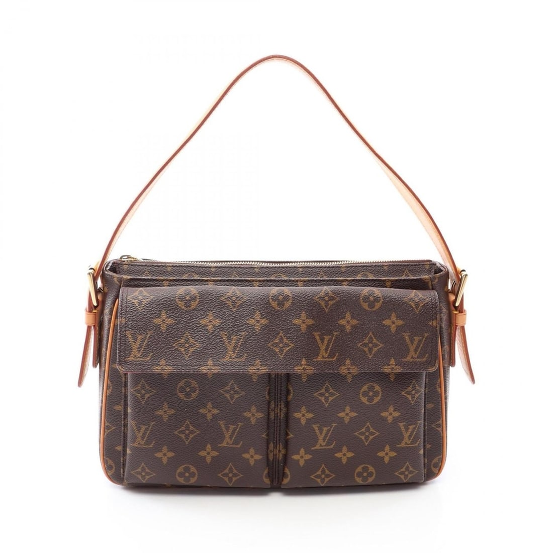 Louis Vuitton LOUIS VUITTON Vivacite GM Monogram Shoulder Bag Handbag Coated Canvas Leather Women's: --- Catalog ---Category: SizeSize (HxWxD): 20cm x 32cm x 10cm / 7.87'' x 12.59'' x 3.93''Category: DesignType: Handbag, Shoulder bagColor: BrownGender: WomenMaterial: PVC , Coated canvas , Leather Cat