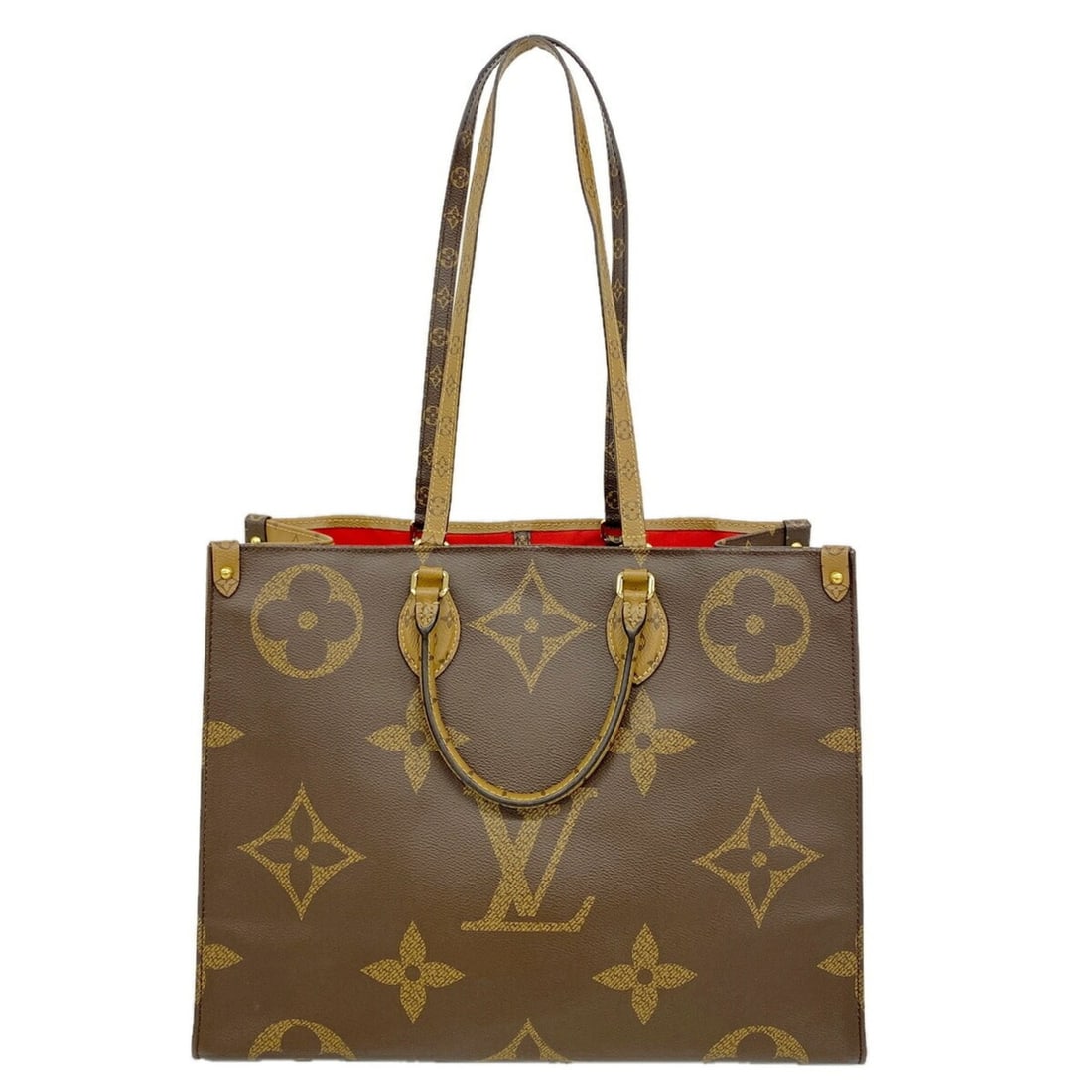 Louis Vuitton Monogram Giant Reverse OnTheGo GM Tote Bag M44576 Brown 2-way bag for women