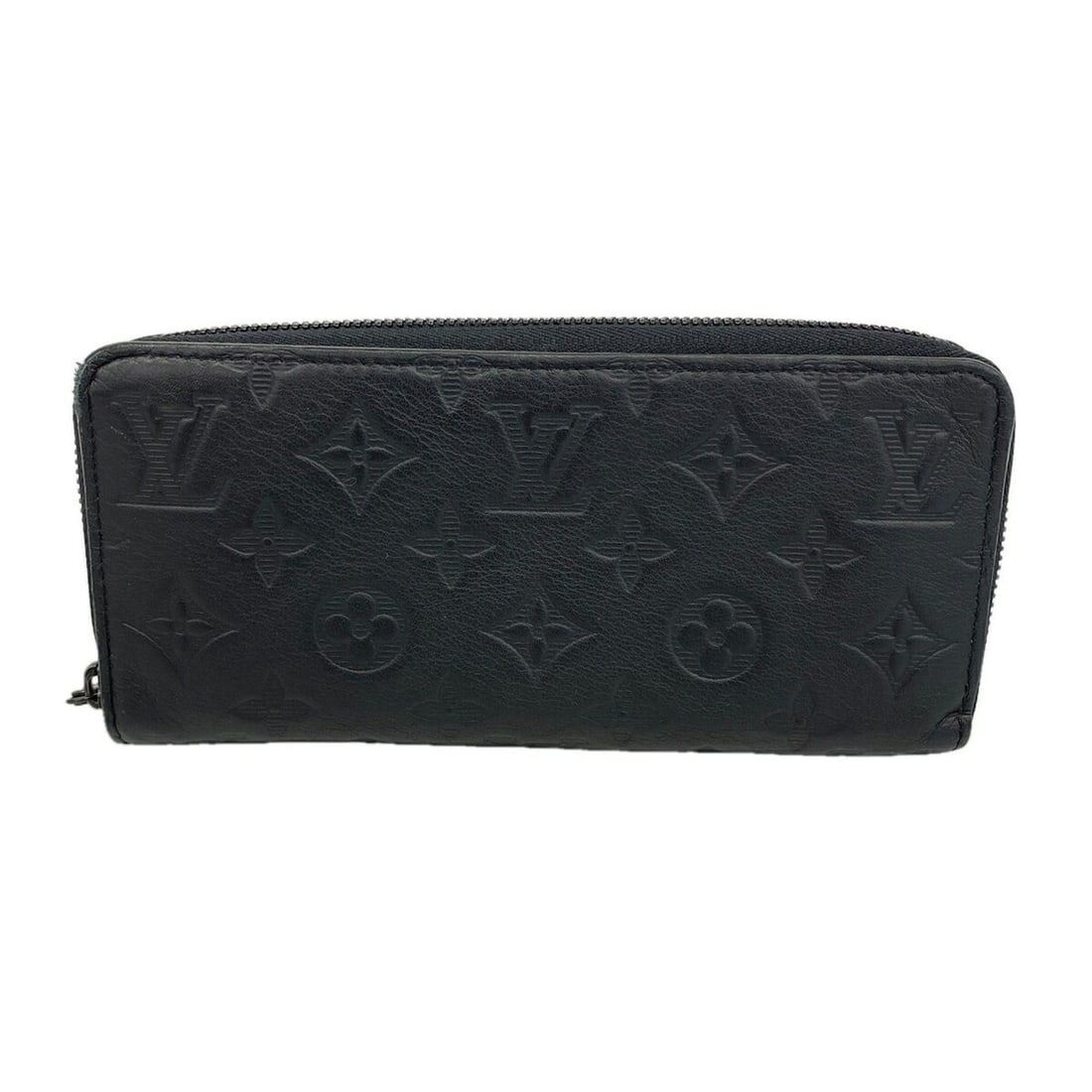 Louis Vuitton Monogram Shadow Zippy Wallet Horizontal M80333 Black Men's Long