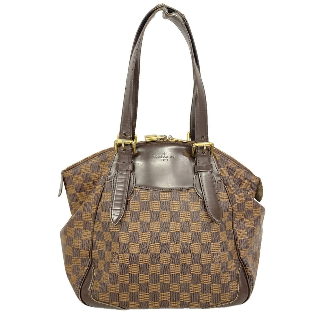 Louis Vuitton Damier Verona MM Handbag N41118 Ebene Women's: --- Catalog ---Category: SizeSize (HxWxD): 30cm x 29cm x 17cm / 11.81'' x 11.41'' x 6.69''Category: DesignType: HandbagColor: EbeneGender: WomenCategory: GeneralMPN: N41118Brand: Louis Vuitton--- Item