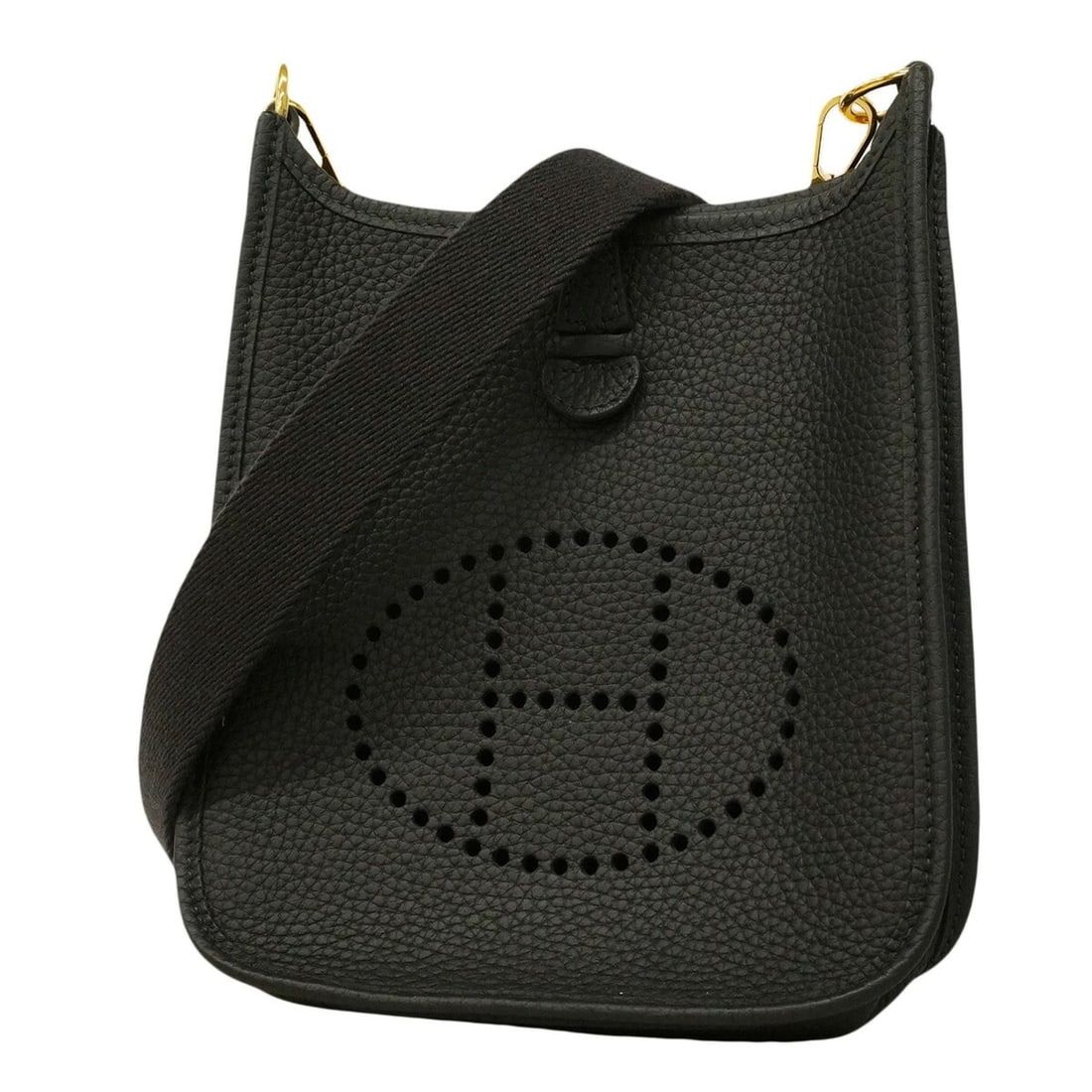 Hermes Shoulder Bag Evelyne TPM Taurillon Clemence Caban K Stamp Ladies: --- Catalog ---Category: SizeSize (HxWxD): 18.5cm x 16cm x 5.5cm / 7.28'' x 6.29'' x 2.16''Category: DesignType: Shoulder bagColor: NavyGender: WomenMaterial: Taurillon clemence leather Hardware Color