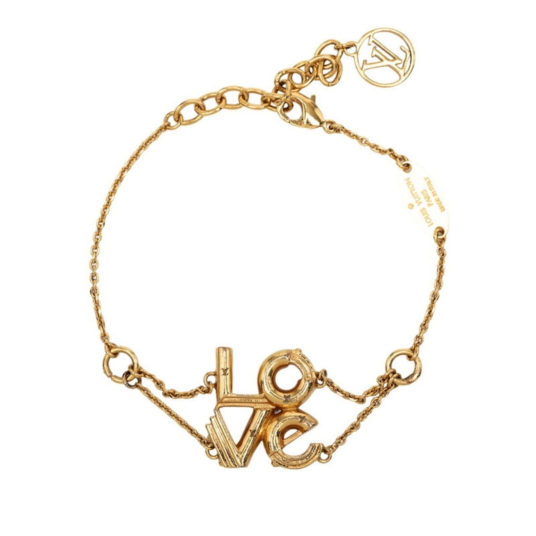 Louis Vuitton LV&ME LOVE Bracelet M62844 Gold Plated Women's LOUIS VUITTON