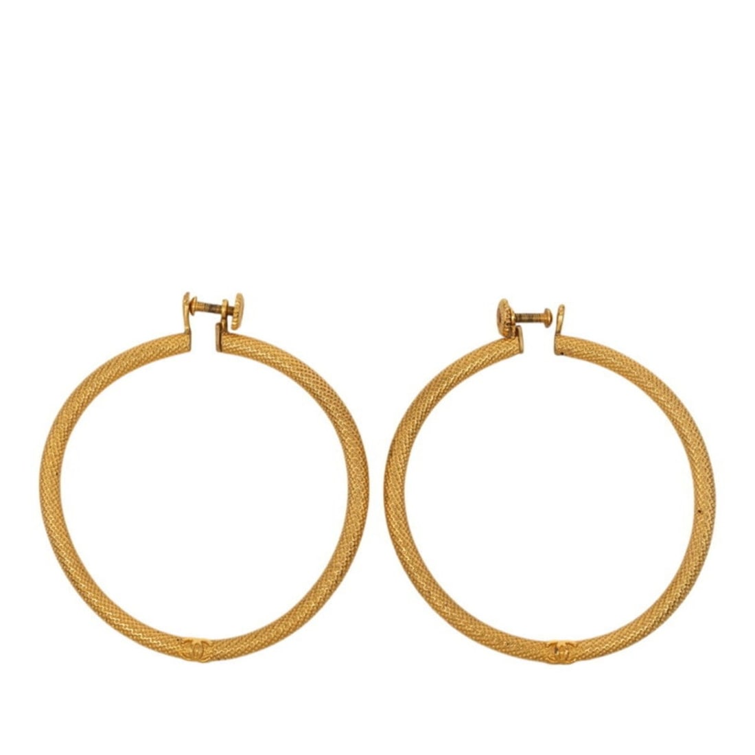 Chanel Coco Mark Vintage Earrings 96A Gold Plated Women's CHANEL: --- Catalog ---Category: SizeSize (HxWxD): 50.40mm x 2.80mm / 1.98'' x 0.11''Category: DesignType: Clip earringsColor: GoldGender: WomenMaterial: Gold platingCategory: GeneralBrand: Chanel--- Item Lis
