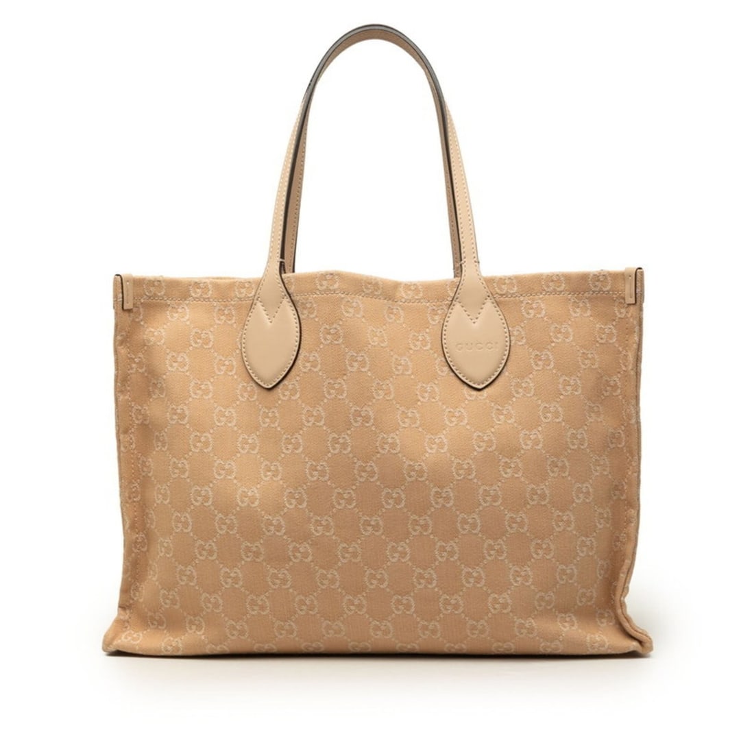 Gucci GG Canvas Tote Bag Shoulder 772184 Pink Leather Women's GUCCI (1 of 14)