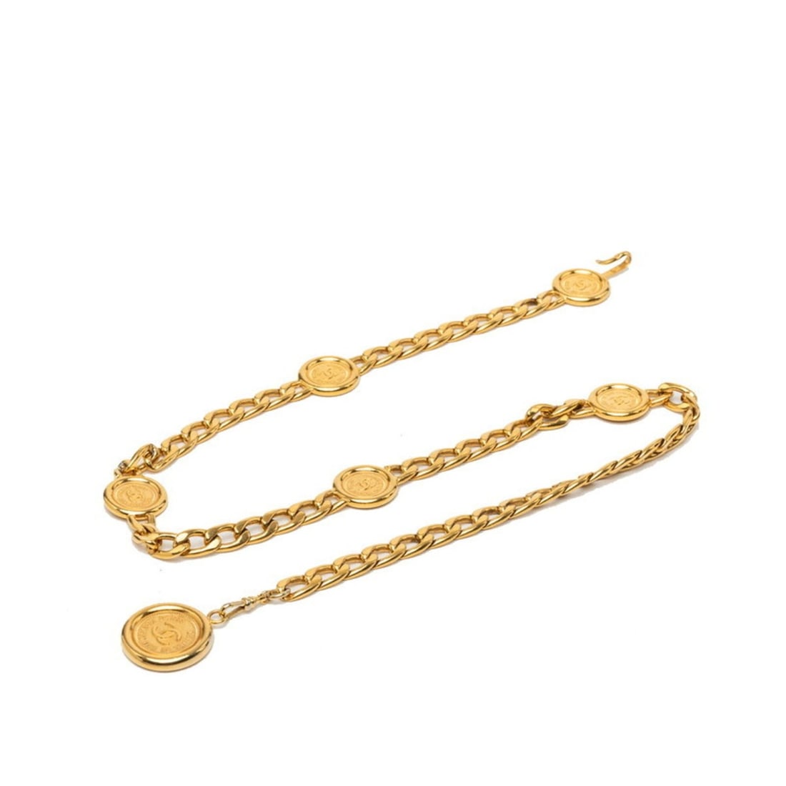 Chanel Coco Mark 31 RUE CAMBON Cambon Chain Belt Gold Plated Women's CHANEL