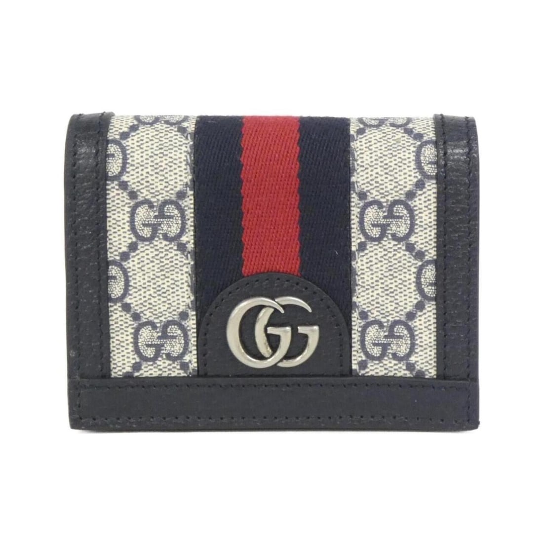 Gucci OPHIDIA 523155 96IWN Wallet: --- Catalog ---Category: SizeSize (HxWxD): 9cm x 11cm x 3cm / 3.54'' x 4.33'' x 1.18''Category: DesignType: Wallet (bi-fold)Color: Beige, BlueGender: Women,MenMaterial: GG Supreme , Canvas Category:
