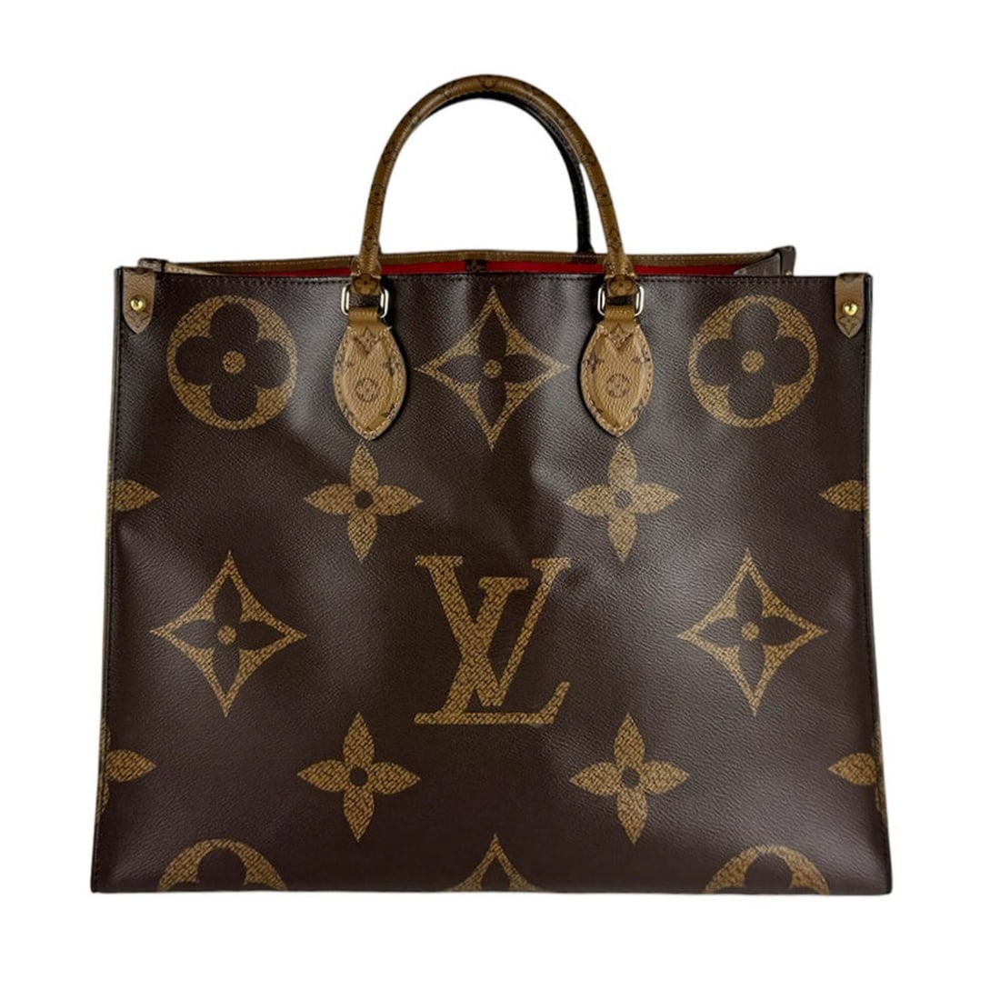 Louis Vuitton LOUIS VUITTON Monogram Reverse OnTheGo GM Handbag, Brown, Men's/Women's, M44576 z10583