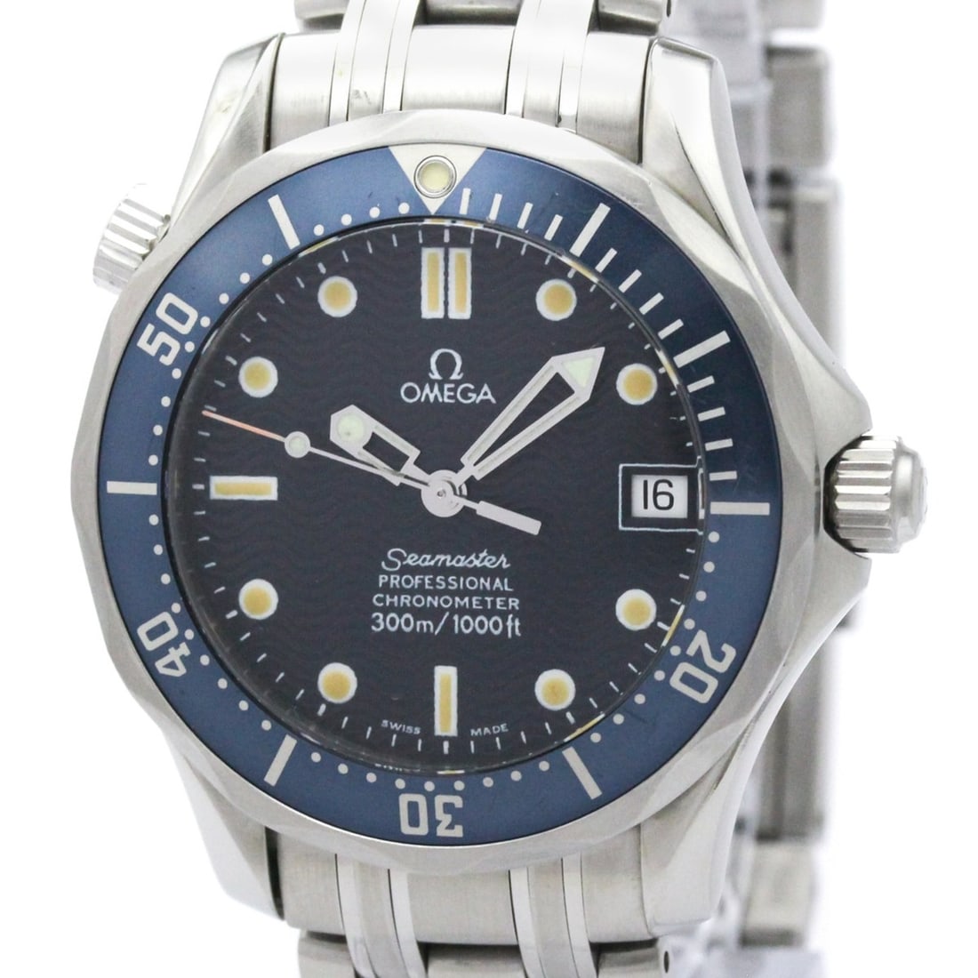 OMEGA Seamaster Professional 300M Mid Steel Size Watch 2551.80 Polished: --- Catalog ---Category: SizeCase Diameter: 36mm / 1.42''Category: DesignType: WristwatchStyle: SportGender: , MenColor (Dial): BlueMaterial (Band): Stainless steelMaterial (Case): Stainless