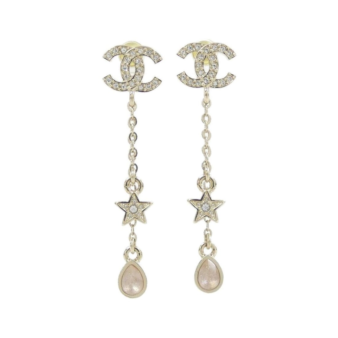 Chanel ABG898 Earrings: --- Catalog ---Category: SizeSize (HxWxD): 48.00mm x 12.00mm / 1.89'' x 0.47''Category: DesignType: Stud earringsColor: Gold, PinkGender: WomenCategory: GeneralMPN: ABG898Brand: Chanel--- Item List