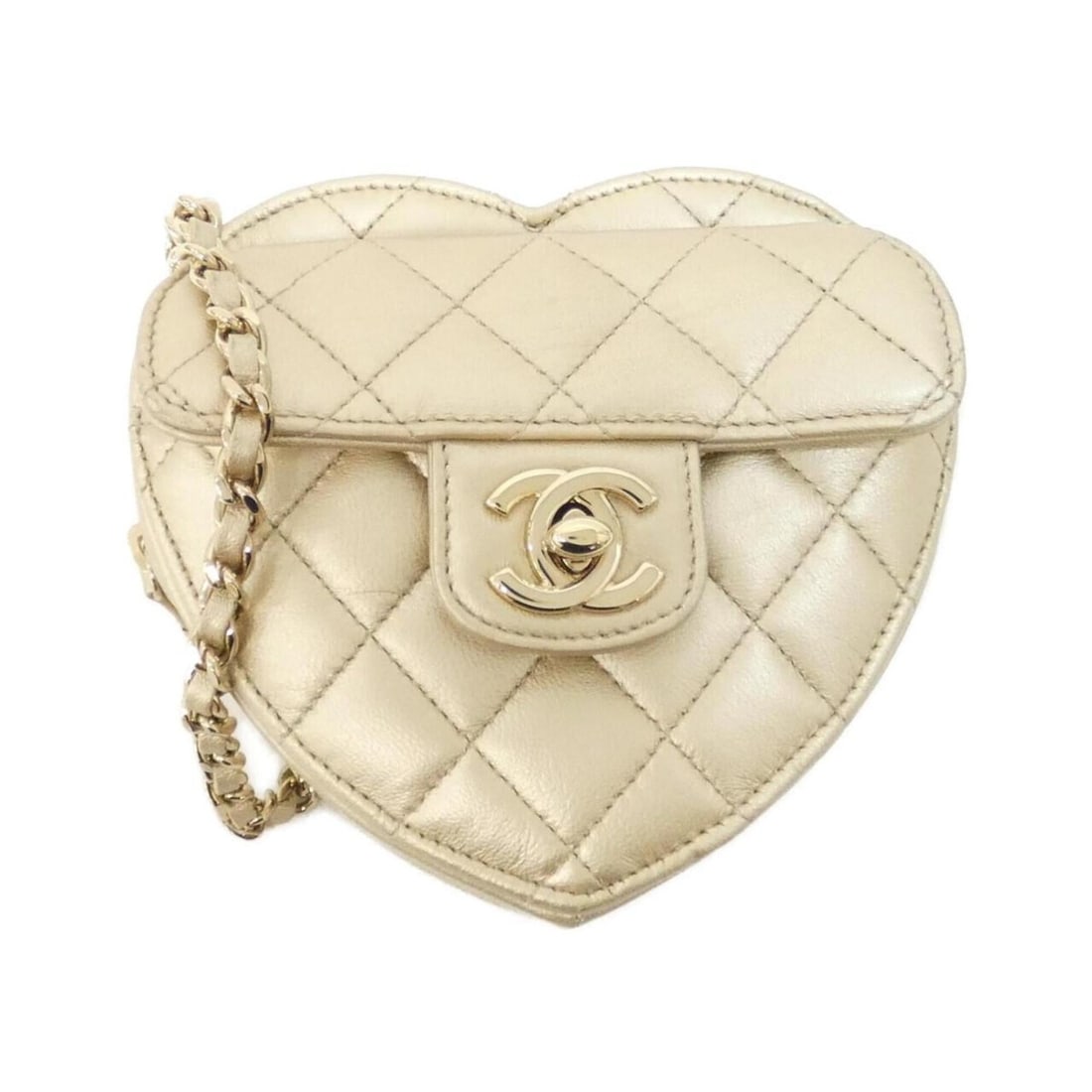 Chanel AP2784 Shoulder Bag: --- Catalog ---Category: SizeSize (HxWxD): 12cm x 12.5cm x 4cm / 4.72'' x 4.92'' x 1.57''Category: DesignType: Shoulder bagColor: GoldGender: WomenMaterial: Leather Hardware Color: GoldLeather/Fur