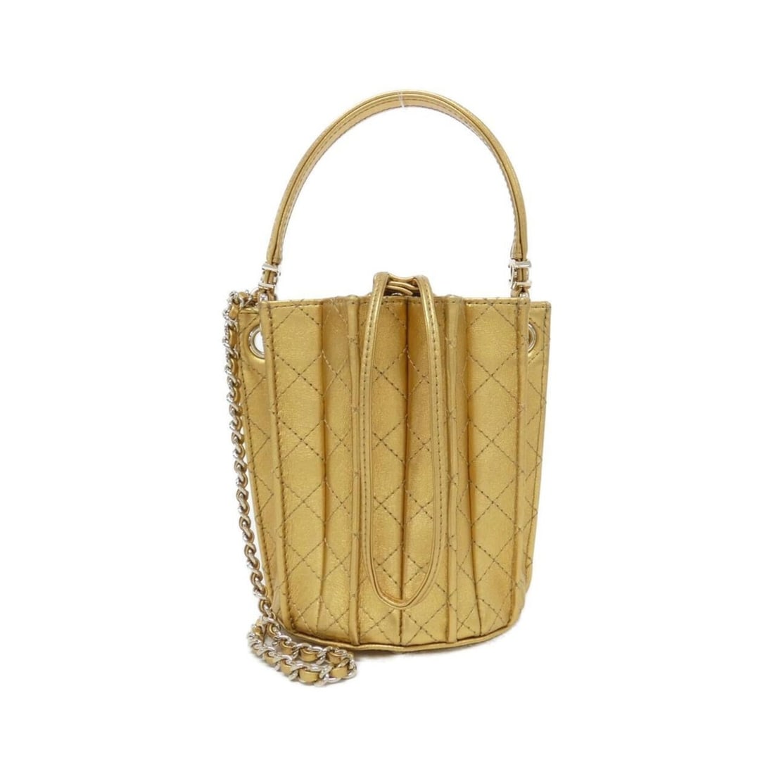 Chanel AS5486 handbag: --- Catalog ---Category: SizeSize (HxWxD): 15cm x 12cm x 12cm / 5.9'' x 4.72'' x 4.72''Category: DesignType: HandbagColor: GoldGender: WomenHardware Color: GoldCategory: GeneralMPN: AS5486Brand: