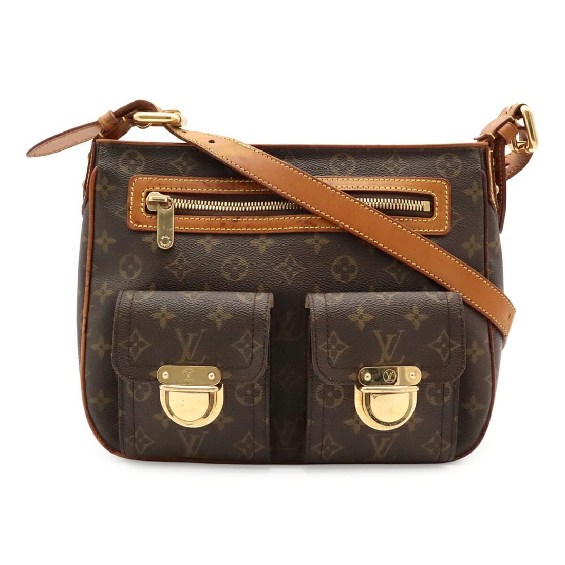 LOUIS VUITTON Louis Vuitton Monogram Hudson GM Shoulder Bag Long M40045