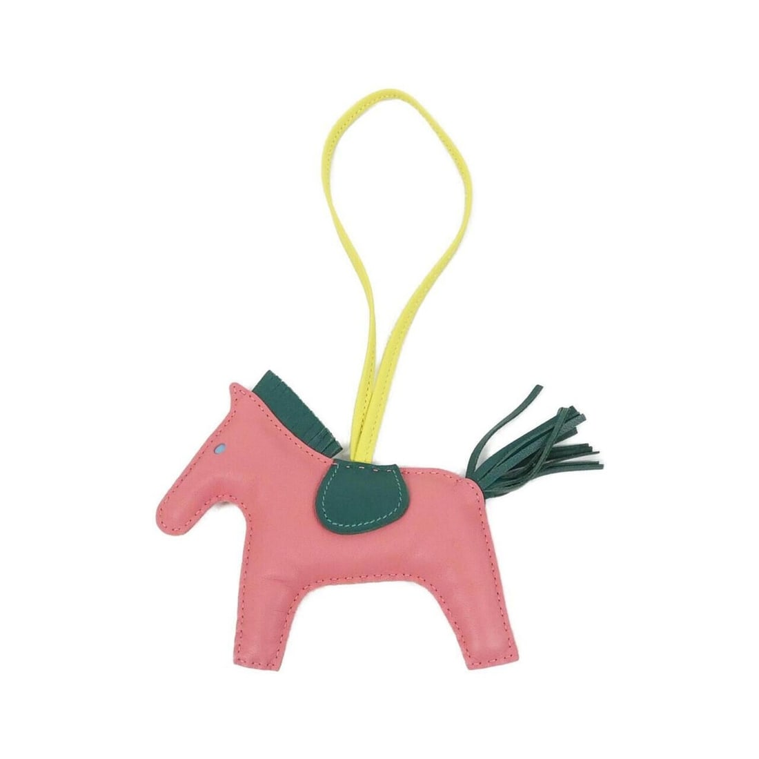 Hermes Rodeo Accessory Bag Charm MM 071997CA: --- Catalog ---Category: SizeChain Length: 365.00mm / 14.37''Size (HxWxD): 110.00mm x 130.00mm / 4.33'' x 5.12''Category: DesignType: Handbag charmColor: PinkGender: Women,MenMaterial: Agneau