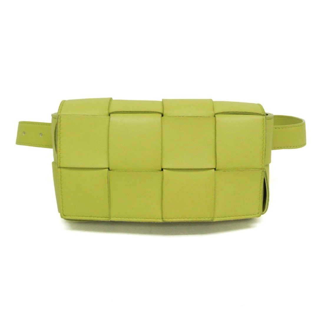 Bottega Veneta Intrecciato Cassette Men,Women Leather Fanny Pack,Sling Bag Light Green