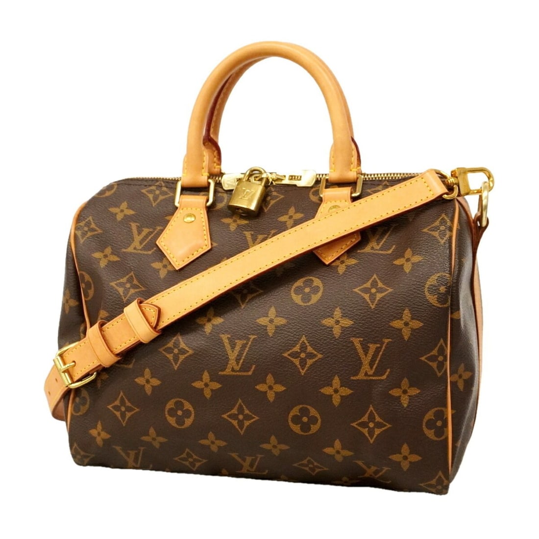 Louis Vuitton Monogram Speedy Bandoulière 25 Handbag M46977 Brown 2-way bag for women (1 of 11)