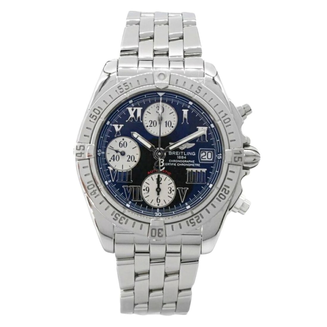 BREITLING A13358 Chrono Cockpit Date Automatic Men's Watch: --- Catalog ---Category: SizeWrist Size: 19cm / 7.48''Case Diameter: 39mm / 1.54''Category: DesignType: WristwatchGender: MenMaterial (Band): Stainless steelMaterial (Case): Stainless steelCategory: G