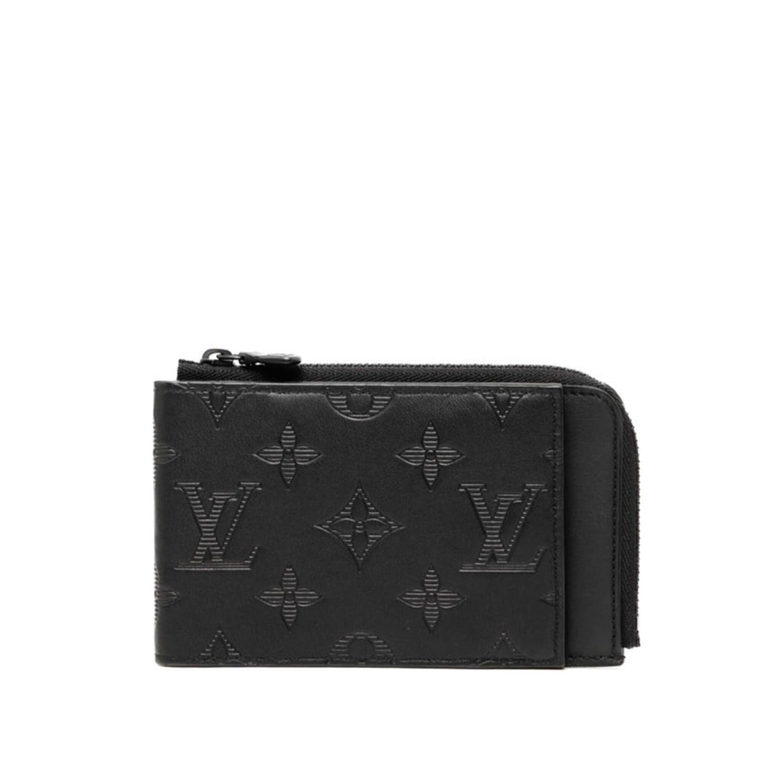 Louis Vuitton Monogram Shadow Hybrid Wallet, Bi-fold Compact M81526, Noir Black Leather, Men's,: --- Catalog ---Category: SizeSize (HxWxD): 8cm x 13cm x 1.5cm / 3.14'' x 5.11'' x 0.59''Category: DesignType: Wallet (bi-fold)Color: Black, NoirGender: MenMaterial: Leather Category: GeneralBrand: Lou