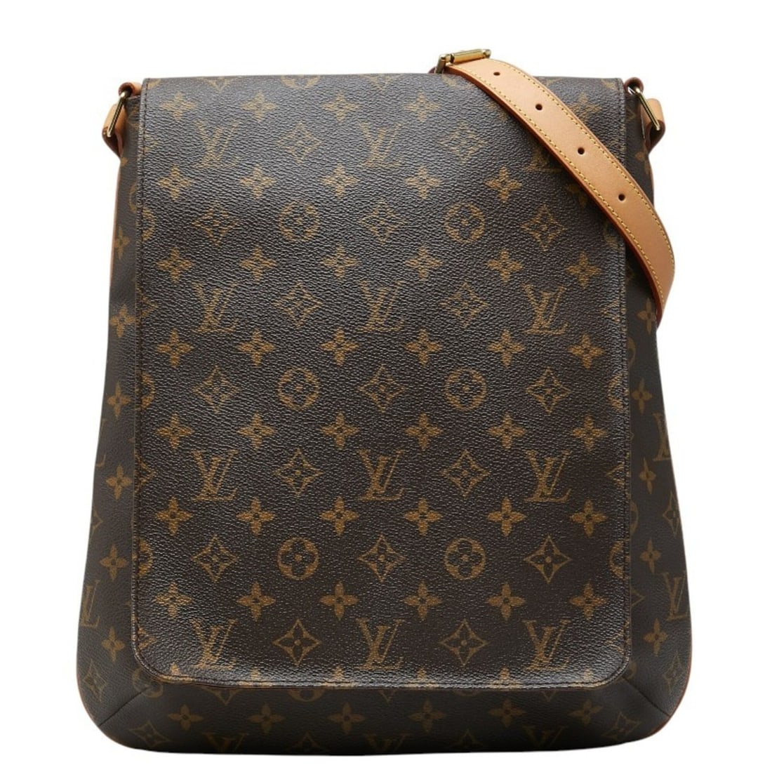Louis Vuitton Monogram Musette Crossbody Shoulder Bag M51256 Brown Leather Women's LOUIS VUITTON